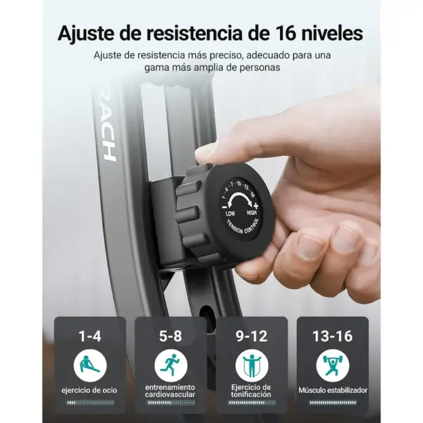 MERACH MR-S15B2 - Bicicleta estática plegable 4 en 1 — 4 MERACH MR-S15B2 - Bicicleta estática plegable 4 en 1 — 4