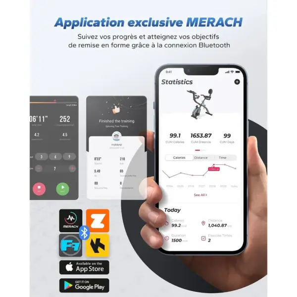 MERACH MR-S15B2 - Vélo d’appartement pliable 4 en 1 — 2 MERACH MR-S15B2 - Vélo d’appartement pliable 4 en 1 — 2