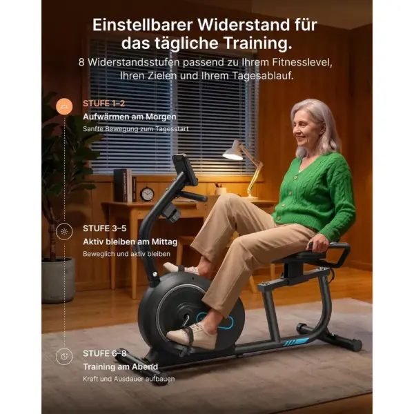 MERACH S08 - Sitzfahrrad mit 8 Magnetstufen und Pulssensoren — 5 MERACH S08 - Sitzfahrrad mit 8 Magnetstufen und Pulssensoren — 5