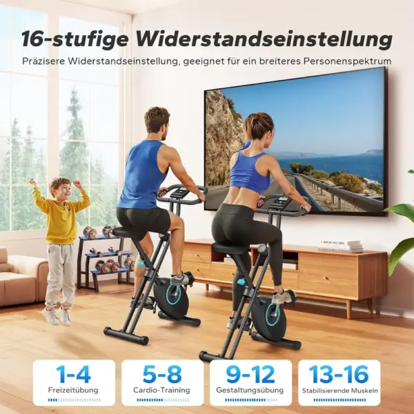 MERACH MR-S14L2 - Klappbarer Heimtrainer mit 16 Magnetstufen — 4 MERACH MR-S14L2 - Klappbarer Heimtrainer mit 16 Magnetstufen — 4