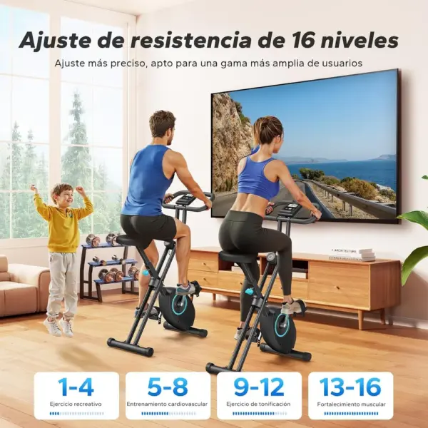 MERACH MR-S14L2 - Bicicleta estática plegable magnética — 4 MERACH MR-S14L2 - Bicicleta estática plegable magnética — 4