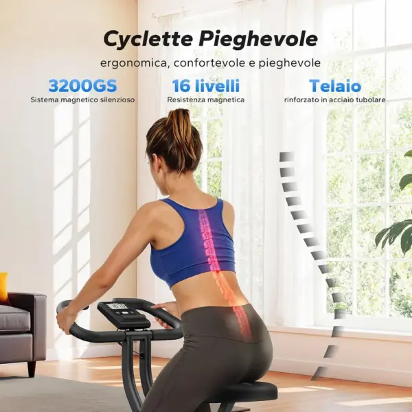 MERACH MR-S14L2 - Cyclette pieghevole salvaspazio — 2 MERACH MR-S14L2 - Cyclette pieghevole salvaspazio — 2