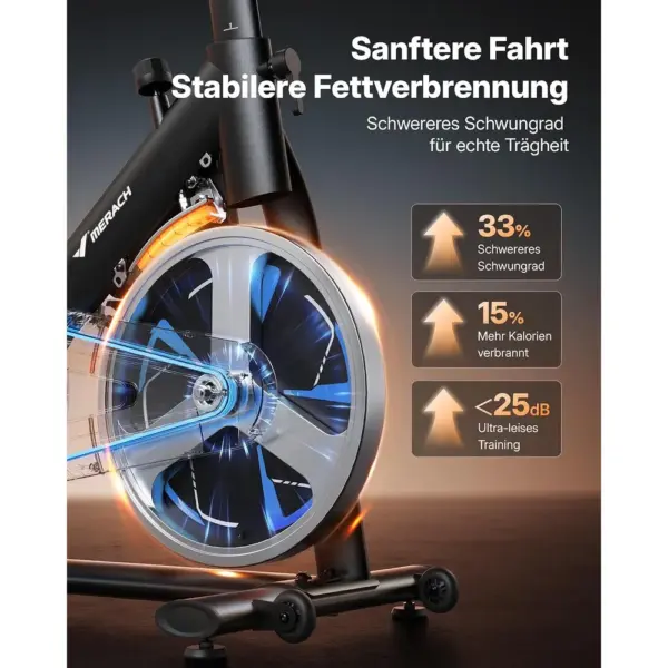 MERACH S36 - Heimtrainer mit 8-kg-Schwungrad und Magnetwiderstand — 3 MERACH S36 - Heimtrainer mit 8-kg-Schwungrad und Magnetwiderstand — 3