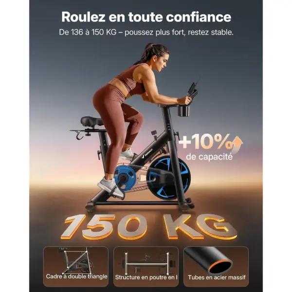 MERACH MR-S36 - Vélo d’appartement PRO volant 8 kg — 2 MERACH MR-S36 - Vélo d’appartement PRO volant 8 kg — 2