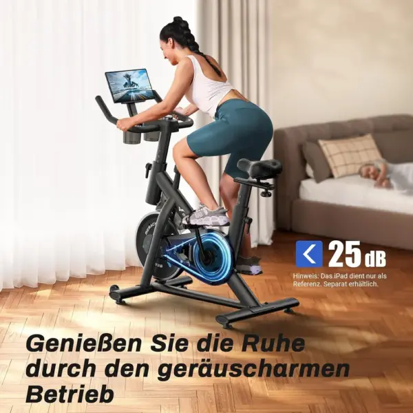 MERACH S26 - Leiser Heimtrainer mit Riemenantrieb und Federsattel — 3 MERACH S26 - Leiser Heimtrainer mit Riemenantrieb und Federsattel — 3