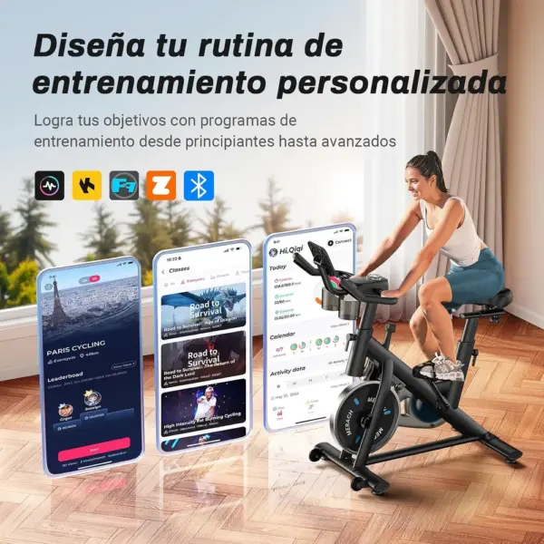 MERACH MR-S26B1 - Bicicleta estática silenciosa de resistencia continua — 2 MERACH MR-S26B1 - Bicicleta estática silenciosa de resistencia continua — 2