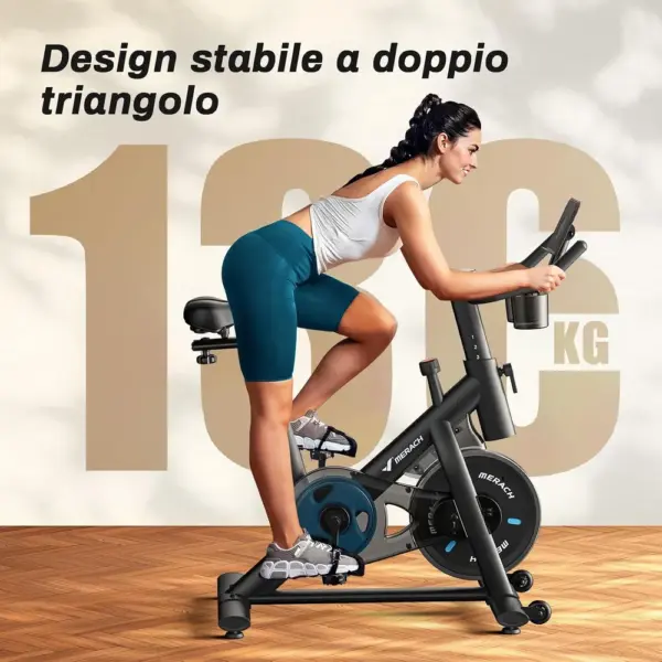 MERACH MR-S26B1 - Cyclette silenziosa con trasmissione a cinghia — 4 MERACH MR-S26B1 - Cyclette silenziosa con trasmissione a cinghia — 4