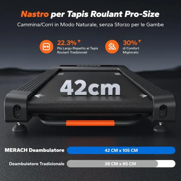 MERACH MR-T25B2 - Walking pad con inclinazione automatica 12% — 5 MERACH MR-T25B2 - Walking pad con inclinazione automatica 12% — 5