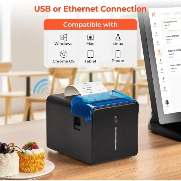 MUNBYN ITPP905 - 80 mm Wi-Fi receipt printer with oil-proof cover — 2 MUNBYN ITPP905 - 80 mm Wi-Fi receipt printer with oil-proof cover — 2