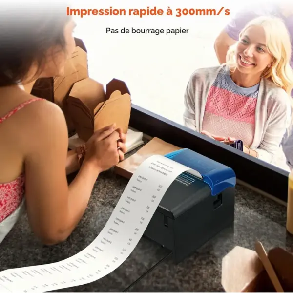 MUNBYN 905 - Imprimante ticket de caisse 80 mm Wi-Fi, USB et Ethernet — 3 MUNBYN 905 - Imprimante ticket de caisse 80 mm Wi-Fi, USB et Ethernet — 3