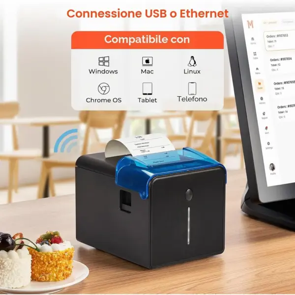 MUNBYN ITPP905 - Stampante scontrini e comande Wi-Fi 80 mm — 2 MUNBYN ITPP905 - Stampante scontrini e comande Wi-Fi 80 mm — 2