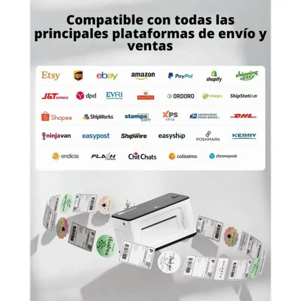 MUNBYN 941BP - Impresora de etiquetas térmica 300 dpi Bluetooth — 5 MUNBYN 941BP - Impresora de etiquetas térmica 300 dpi Bluetooth — 5