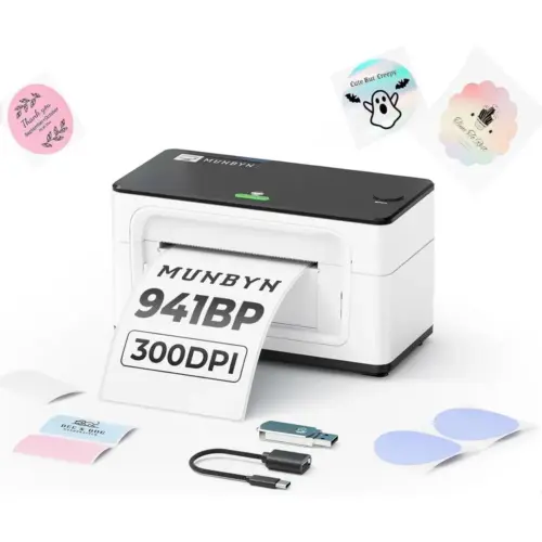 MUNBYN 941BP - Stampante per etichette termica 300 DPI Bluetooth — 1 MUNBYN 941BP - Stampante per etichette termica 300 DPI Bluetooth — 1