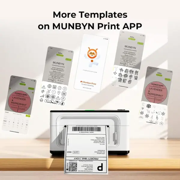 MUNBYN 941B - Desktop Bluetooth 4x6 label printer — 3 MUNBYN 941B - Desktop Bluetooth 4x6 label printer — 3
