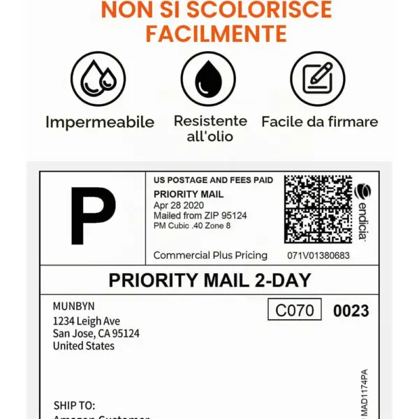 MUNBYN Etichette 4x6 - 500 etichette termiche di spedizione a modulo continuo — 2 MUNBYN Etichette 4x6 - 500 etichette termiche di spedizione a modulo continuo — 2