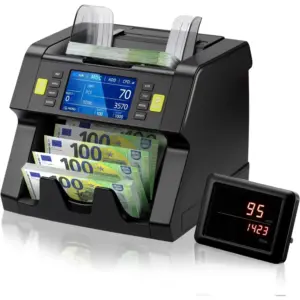 MUNBYN IMC21 - Conta banconote a tagli misti multivaluta con TFT 4,5 pollici — 1