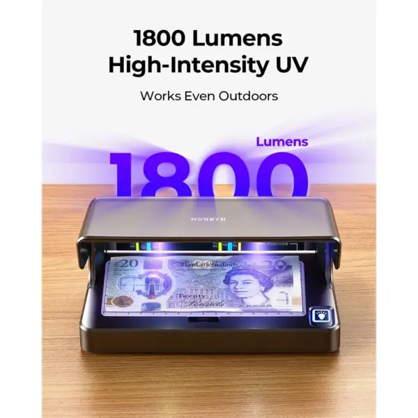 MUNBYN IMC26 - Portable UV counterfeit note detector — 2 MUNBYN IMC26 - Portable UV counterfeit note detector — 2
