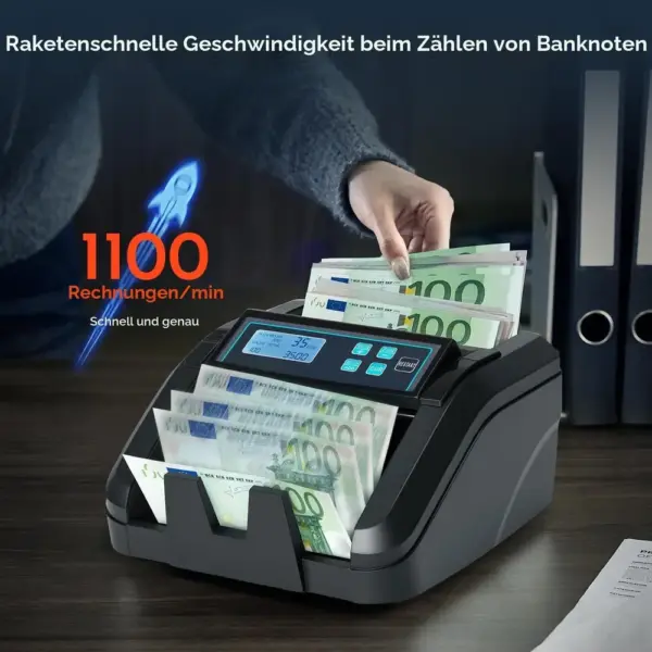 MUNBYN IMC51 - Geldzählmaschine für EUR mit Wertzählung — 3 MUNBYN IMC51 - Geldzählmaschine für EUR mit Wertzählung — 3