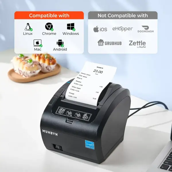 MUNBYN P047 MFi - MFi-certified thermal receipt printer for iOS — 4 MUNBYN P047 MFi - MFi-certified thermal receipt printer for iOS — 4