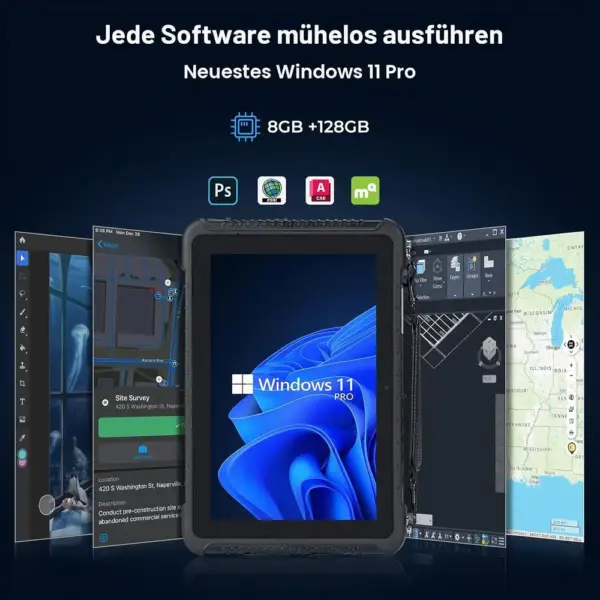 MUNBYN IRT08 - Robustes 10,1-Zoll Windows-Tablet mit 4G und GPS — 2 MUNBYN IRT08 - Robustes 10,1-Zoll Windows-Tablet mit 4G und GPS — 2