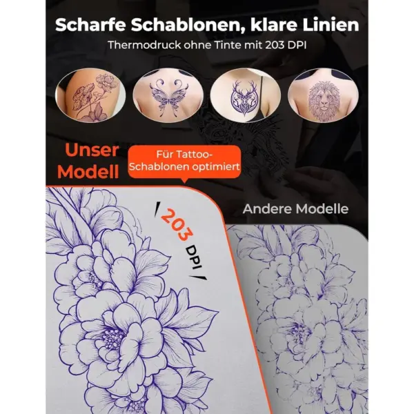 MUNBYN ITP05S - Tattoo Stencil Drucker mit Bluetooth und Akku — 2 MUNBYN ITP05S - Tattoo Stencil Drucker mit Bluetooth und Akku — 2
