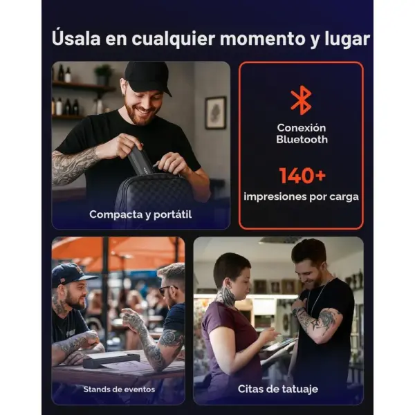 MUNBYN ITP06 - Impresora de plantillas de tatuaje 300 dpi Bluetooth — 3 MUNBYN ITP06 - Impresora de plantillas de tatuaje 300 dpi Bluetooth — 3