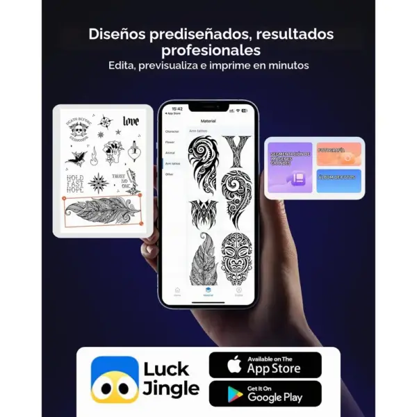 MUNBYN ITP06 - Impresora de plantillas de tatuaje 300 dpi Bluetooth — 4 MUNBYN ITP06 - Impresora de plantillas de tatuaje 300 dpi Bluetooth — 4