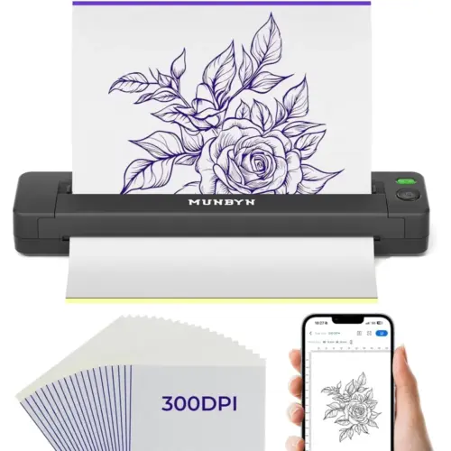 MUNBYN ITP06 - Thermocopieur tatouage Bluetooth 300 dpi — 1 MUNBYN ITP06 - Thermocopieur tatouage Bluetooth 300 dpi — 1