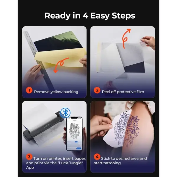 MUNBYN ITP06 - Thermocopieur tatouage Bluetooth 300 dpi — 5 MUNBYN ITP06 - Thermocopieur tatouage Bluetooth 300 dpi — 5