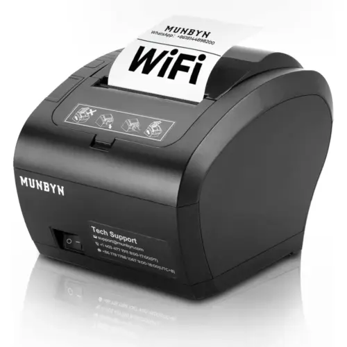 MUNBYN P047-WiFi - 80 mm Wi-Fi receipt printer with USB, LAN and RS232 — 1 MUNBYN P047-WiFi - 80 mm Wi-Fi receipt printer with USB, LAN and RS232 — 1