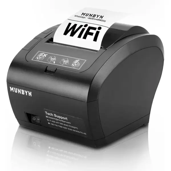 MUNBYN P047-WiFi - 80 mm Wi-Fi receipt printer with USB, LAN and RS232 — 1 MUNBYN P047-WiFi - 80 mm Wi-Fi receipt printer with USB, LAN and RS232 — 1