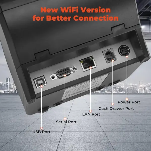 MUNBYN P047-WiFi - 80 mm Wi-Fi receipt printer with USB, LAN and RS232 — 3 MUNBYN P047-WiFi - 80 mm Wi-Fi receipt printer with USB, LAN and RS232 — 3