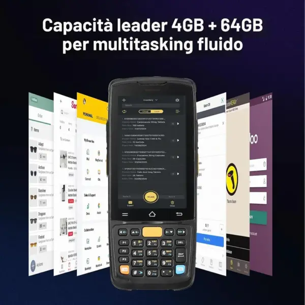MUNBYN MC005 - PDA Android 14 con motore di scansione HS7 e tastiera — 4 MUNBYN MC005 - PDA Android 14 con motore di scansione HS7 e tastiera — 4