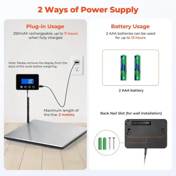 MUNBYN IPS04 - 300 kg parcel scale with wall-mount display — 3 MUNBYN IPS04 - 300 kg parcel scale with wall-mount display — 3