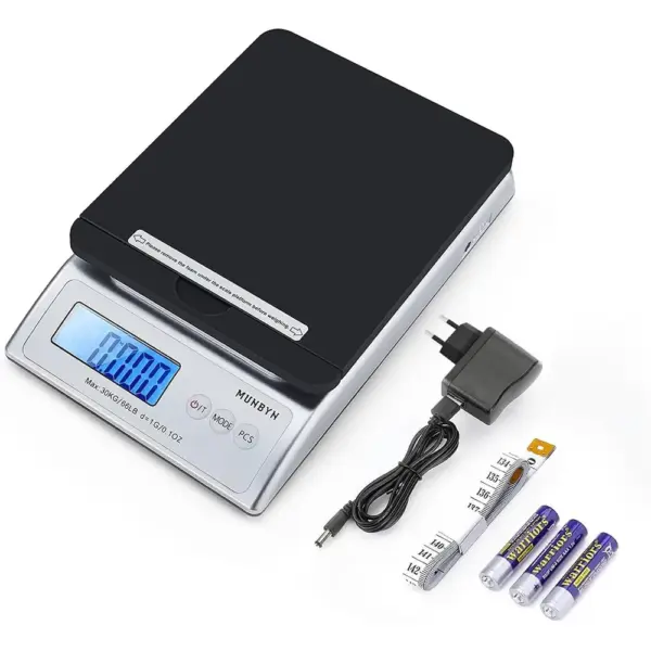 MUNBYN Paketwaage 30 kg - Digitale Versandwaage mit Tara — 1 MUNBYN Paketwaage 30 kg - Digitale Versandwaage mit Tara — 1