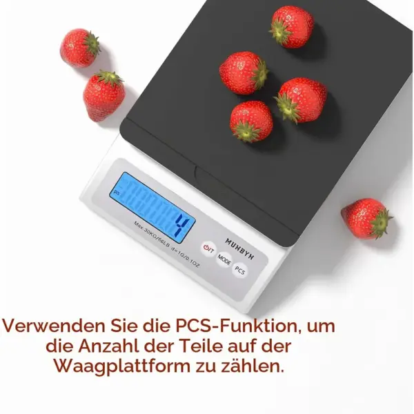 MUNBYN Paketwaage 30 kg - Digitale Versandwaage mit Tara — 4 MUNBYN Paketwaage 30 kg - Digitale Versandwaage mit Tara — 4