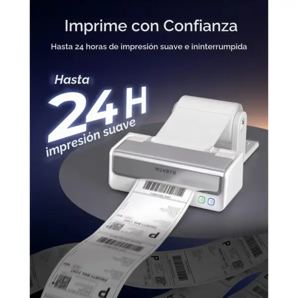 MUNBYN RW405B - Impresora de etiquetas Bluetooth con soporte integrado — 5 MUNBYN RW405B - Impresora de etiquetas Bluetooth con soporte integrado — 5