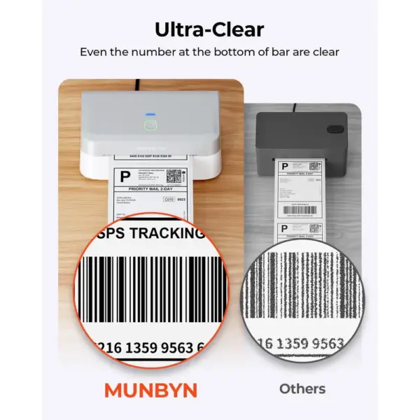 MUNBYN RW403B - Bluetooth 4x6 shipping label printer, white — 2 MUNBYN RW403B - Bluetooth 4x6 shipping label printer, white — 2