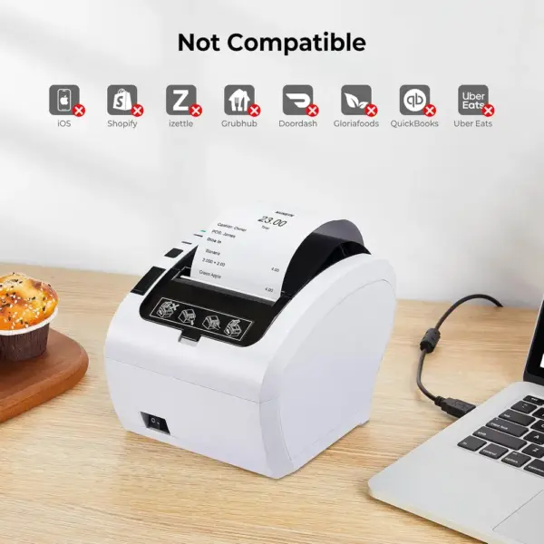 MUNBYN P047 - 80 mm USB and Ethernet receipt printer — 5 MUNBYN P047 - 80 mm USB and Ethernet receipt printer — 5
