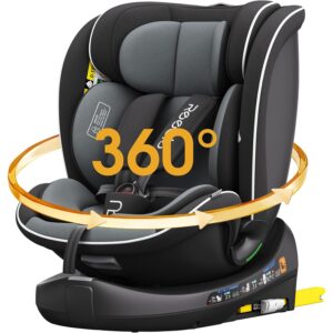 REECLE C011 360 Swivel Car Seat i-Size 40–150 cm – Black