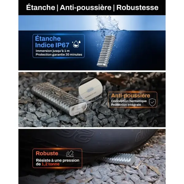 TERRAMASTER D1 SSD - Boîtier SSD M.2 NVMe USB-C 10 Gbit/s étanche IP67, sans disque — 2 TERRAMASTER D1 SSD - Boîtier SSD M.2 NVMe USB-C 10 Gbit/s étanche IP67, sans disque — 2