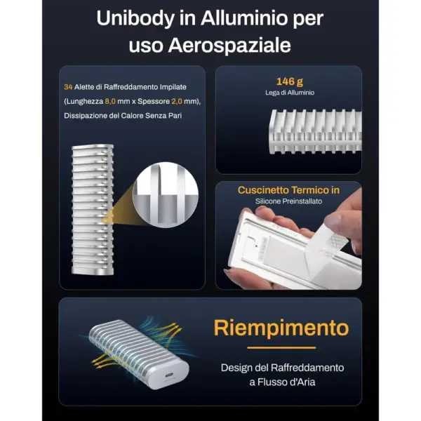 TERRAMASTER D1 SSD - Box SSD NVMe USB 10 Gbps resistente IP67, senza SSD — 2 TERRAMASTER D1 SSD - Box SSD NVMe USB 10 Gbps resistente IP67, senza SSD — 2