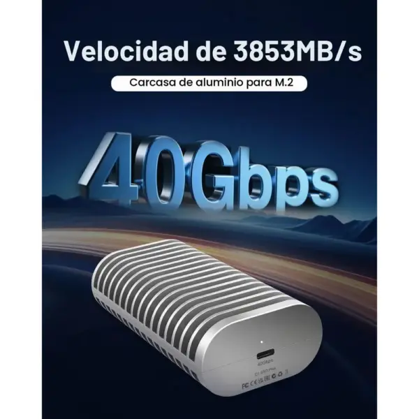 TERRAMASTER D1 SSD Plus - Carcasa SSD M.2 NVMe de 40 Gbps en aluminio (sin disco) — 2 TERRAMASTER D1 SSD Plus - Carcasa SSD M.2 NVMe de 40 Gbps en aluminio (sin disco) — 2