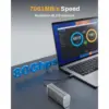 TERRAMASTER D1 SSD Pro - Carcasa SSD M.2 NVMe de 80 Gbps (sin disco) — 5 TERRAMASTER D1 SSD Pro - Carcasa SSD M.2 NVMe de 80 Gbps (sin disco) — 5