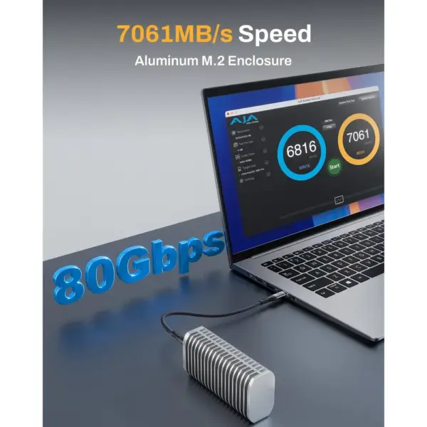 TERRAMASTER D1 SSD Pro - Carcasa SSD M.2 NVMe de 80 Gbps (sin disco) — 5 TERRAMASTER D1 SSD Pro - Carcasa SSD M.2 NVMe de 80 Gbps (sin disco) — 5
