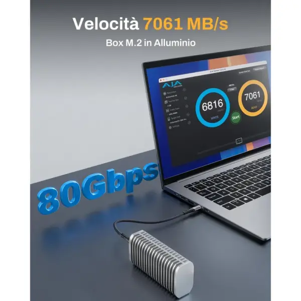 TERRAMASTER D1 SSD Pro - Box SSD NVMe 80 Gbps in alluminio CNC, senza SSD — 5 TERRAMASTER D1 SSD Pro - Box SSD NVMe 80 Gbps in alluminio CNC, senza SSD — 5