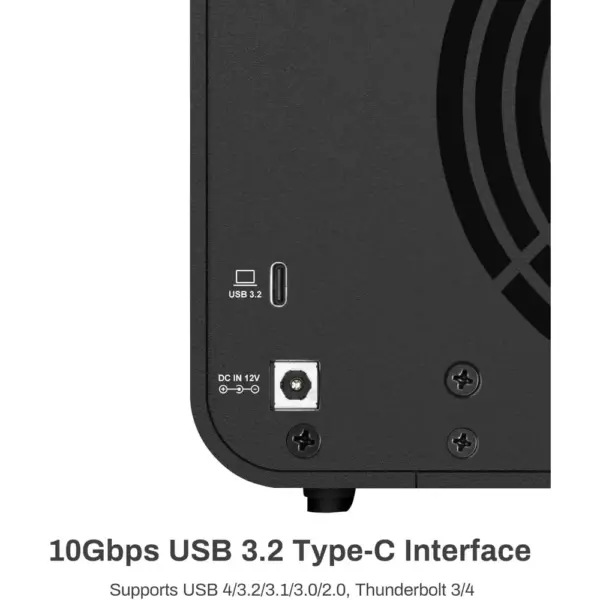 TERRAMASTER D4-320 - Festplattengehäuse mit 4 Einschüben, USB 3.2 Gen2 10 Gbit/s, ohne Festplatten — 3 TERRAMASTER D4-320 - Festplattengehäuse mit 4 Einschüben, USB 3.2 Gen2 10 Gbit/s, ohne Festplatten — 3