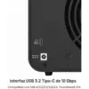 TERRAMASTER D4-320 - Caja para discos duros de 4 bahías USB 3.2 Gen 2 de 10 Gbps (sin discos) — 3 TERRAMASTER D4-320 - Caja para discos duros de 4 bahías USB 3.2 Gen 2 de 10 Gbps (sin discos) — 3