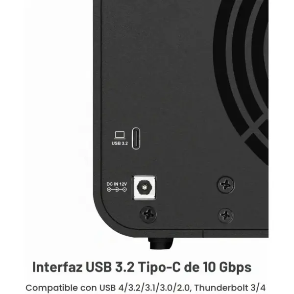 TERRAMASTER D4-320 - Caja para discos duros de 4 bahías USB 3.2 Gen 2 de 10 Gbps (sin discos) — 3 TERRAMASTER D4-320 - Caja para discos duros de 4 bahías USB 3.2 Gen 2 de 10 Gbps (sin discos) — 3