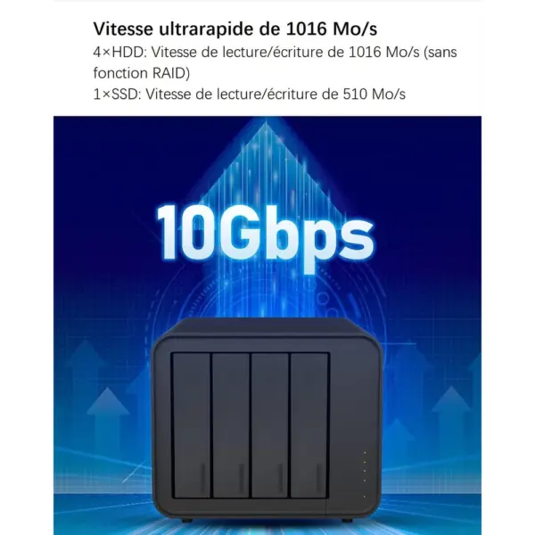 TERRAMASTER D4-320 - Boîtier 4 baies pour disques durs USB-C 10 Gbit/s, sans disque — 4 TERRAMASTER D4-320 - Boîtier 4 baies pour disques durs USB-C 10 Gbit/s, sans disque — 4